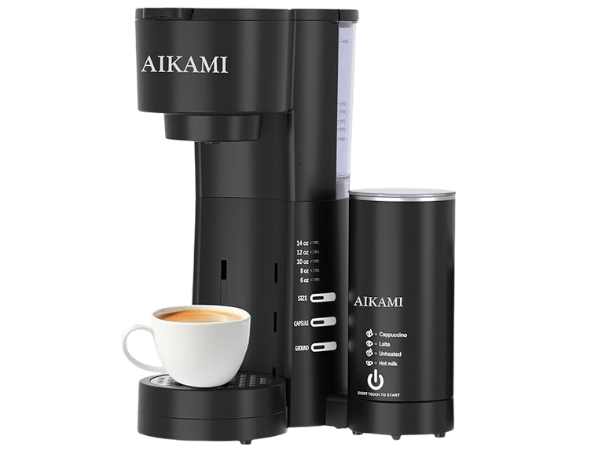 Aikami 4‑in‑1 Single Serve Coffee Maker 1